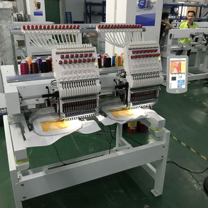 2 Head Computer Photo Embroidery Sewing Machine