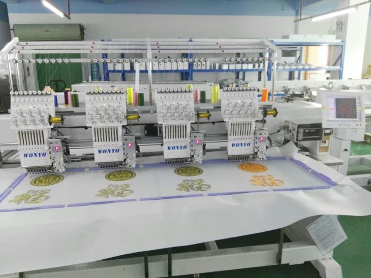 4 Head Computerized Cording Embroidery Machine